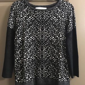 Trendy animal print sweater
